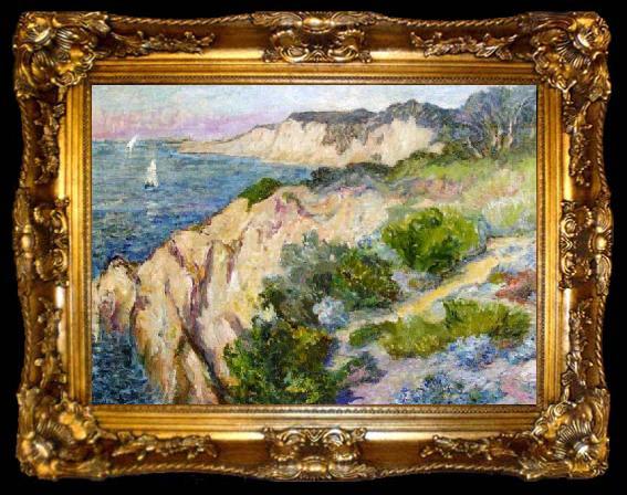 framed  Anna Boch Falaise - Cote de Bretagne, ta009-2